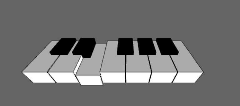 3D Piano made with processing